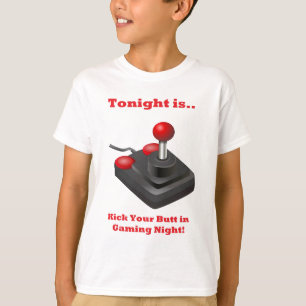 今夜は蹴り賭博夜のあなたのお尻です Tシャツ