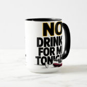 今夜は酒を飲まない マグカップ (正面右)