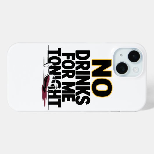 今夜は酒を飲まない Case-Mate iPhoneケース (裏面 (横))