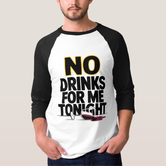今夜は酒を飲まない Tシャツ (正面)