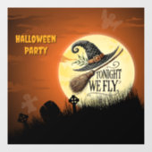 今夜は飛ぶハロウィン ウィンドウサイン (シート)