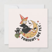 今夜は飛ぶ – かわいい魔女と黒猫 (正面)