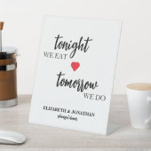 今夜は食べ明日はリハのディナー 台座サイン (インサイチュ)