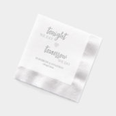 今夜は食べ明日はリハのディナー 箔ナプキン (左)