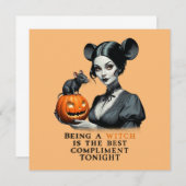 今夜は魔女であることが最高の褒め言葉だ 招待状 (正面/裏面)