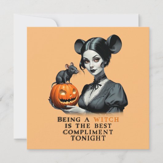 今夜は魔女であることが最高の褒め言葉だ 招待状 (正面)