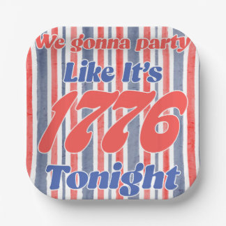 今夜は1776年のようにパーティしよう ペーパープレート