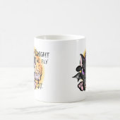 今夜我々は飛ぶ – 黒い魔女猫 コーヒーマグカップ (中央)