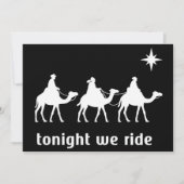 今夜私たちはクリスマスに乗る - クリスチャンの信仰と賢い男たち シーズンカード (正面)