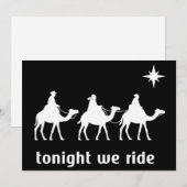 今夜私たちはクリスマスに乗る - クリスチャンの信仰と賢い男たち シーズンカード (正面/裏面)