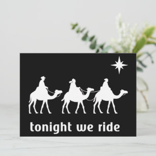 今夜私たちはクリスマスに乗る - クリスチャンの信仰と賢い男たち シーズンカード