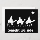 今夜私たちはクリスマスを駆ける キリスト教の信仰と賢い男たち シーズンカード (正面/裏面)