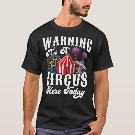今夜警告はサーカスのマスターC Tシャツ (正面)