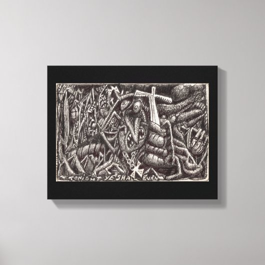 「今夜、焼けるぞ！」 キャンバスプリント (正面)