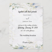 今始まって幸せに 招待状 (正面/裏面)