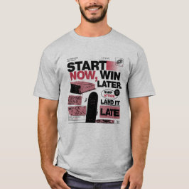 今始めて後で勝つ スケートボード Tシャツ