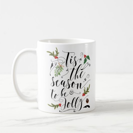 今季のクリスマス休暇マすてきグ コーヒーマグカップ (左)