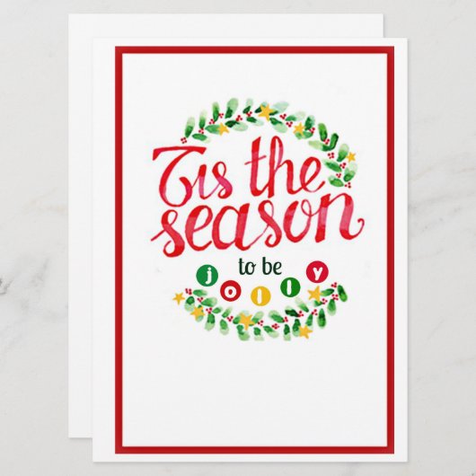 今季はクリスマス·すてきパーティー 招待状 (正面/裏面)