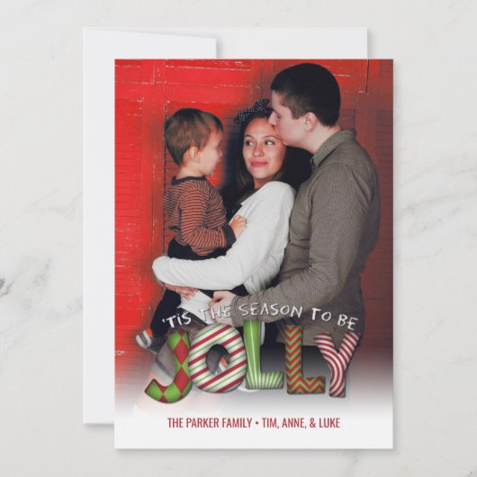 今季は家族写真にすてきなる シーズンカード (正面)