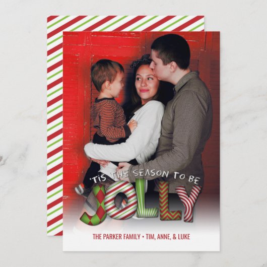 今季は家族写真にすてきなる シーズンカード (正面/裏面)