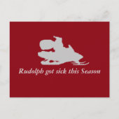 今季得葉書に病気おもしろいのルドルフ ポストカード (正面)