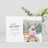 『今季、写真のクリスマスカードをきらめかせる季節』 シーズンカード (スタンド正面)