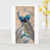 今尾渓年春の桃 カード (黄色い花)