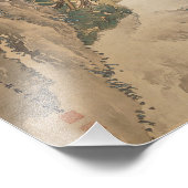 今尾渓念筆の春の孔雀 フォトプリント            (角)