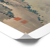 今尾渓然春の孔雀 ポスター (角)