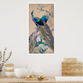 今尾渓然春の孔雀 ポスター (キッチン)