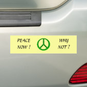 今平和! -バンパーステッカー バンパーステッカー (車上)