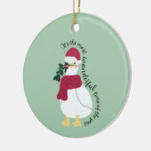 今年で一番素敵な時期だ |アヒル セラミックオーナメント (左)