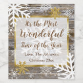 今年で一番素敵な時期だ ワインラベル (シングルラベル)