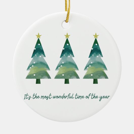 今年で一番素晴らしいオーナメント セラミックオーナメント (正面)