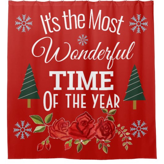 今年で一番素晴らしい時期だ シャワーカーテン (正面)