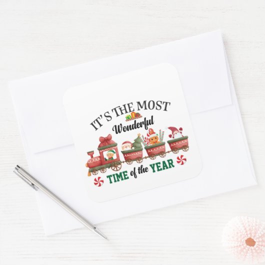 今年で一番素晴らしい時期だ スクエアシール (封筒)