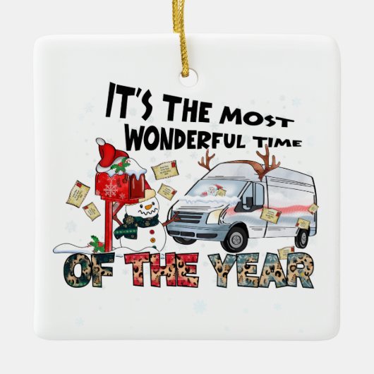今年で一番素晴らしい時期だ セラミックオーナメント (正面)