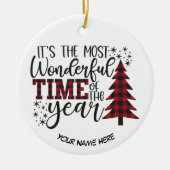 今年で一番素晴らしい時期だ セラミックオーナメント (正面)