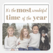 今年で一番素晴らしい時間だ! スクエアシール (正面)