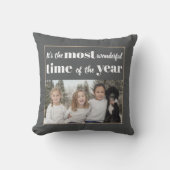 今年で一番素晴らしい時間だ!フォト クッション (正面)