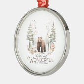 今年で最も素晴らしい時期だ、クマ メタルオーナメント (左)