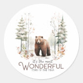 今年で最も素晴らしい時期だ、クマ ラウンドシール (正面)