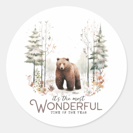 今年で最も素晴らしい時期だ、クマ ラウンドシール (正面)