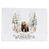 今年で最も素晴らしい時期だ、クマ ラージペーパーバッグ (裏面)
