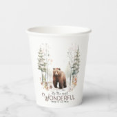 今年で最も素晴らしい時期だ、クマ 紙コップ (裏面)