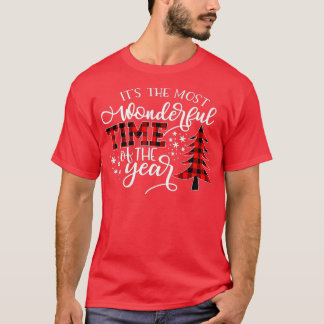 今年で最も素晴らしい時期であるレッドプレイド Tシャツ