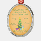 今年で最も素晴らしい時 メタルオーナメント (左)