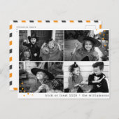 今年のおかしなハロウィーンのゴースティング・トリック ポストカード (正面/裏面)