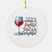 今年のオーナメントで一番素晴らしいワイン セラミックオーナメント (裏面)