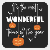 今年のカボチャの中で一番素敵な時期だ スクエアシール (正面)